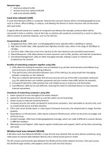 Network Types: LAN, WLAN, WAN Explained