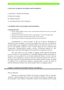 Language Learning Materials Development Guide