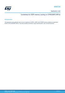 DDR Memory Routing Guidelines for STM32MP2 MPUs