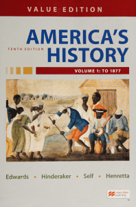 America's History Volume 1: To 1877 (10th Ed) Textbook