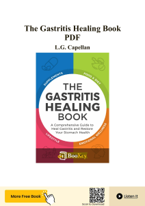 The Gastritis Healing Book: Comprehensive Guide to Heal Gastritis