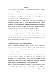 Homework 6: Organizational Power & Decision-Making