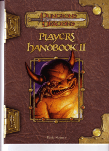 Dungeons & Dragons Players Handbook II Supplement