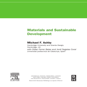 Materials and Sustainable Development Textbook