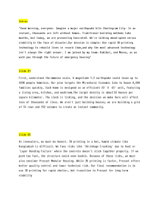 ConcreteX: 3D Printing for Emergency Housing