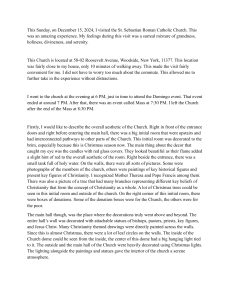 Visit to St. Sebastian Roman Catholic Church: A Personal Reflection