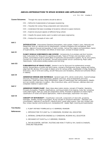 ASE101: Introduction to Space Science & Applications Syllabus