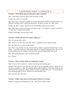 English Listening Test: Sports Conversations