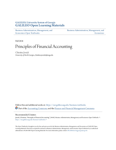 Principles of Financial Accounting Textbook