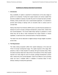 Startup India Seed Fund Scheme Guidelines
