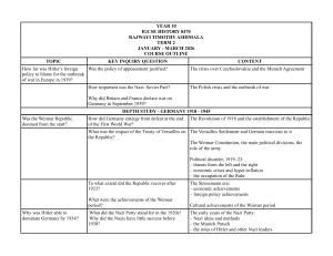 Year 10 IGCSE History Course Outline Term 2