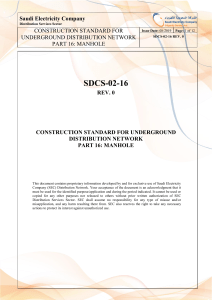 Saudi Electricity Manhole Construction Standard