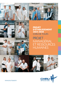 Projet manag&eacute;rial et RH CHRU de Tours 2024-2028