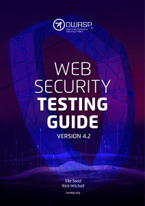 OWASP Web Security Testing Guide v4.2