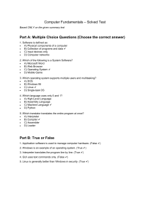 Computer Fundamentals Solved Test