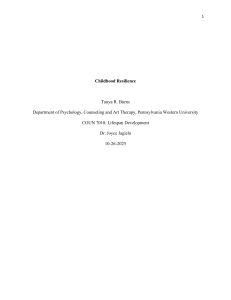 Childhood Resilience: Factors and Coping Strategies