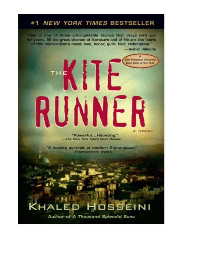 The Kite Runner by Khaled Hosseini - Novel