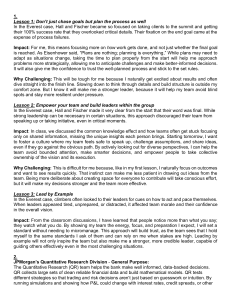 Leadership Lessons from Everest & JPMorgan: Strategic Planning & Team Empowerment