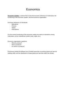 Introduction to Economics: Definition and Key Concepts