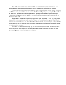 1950s Fear & Propaganda: Cold War & Space Race