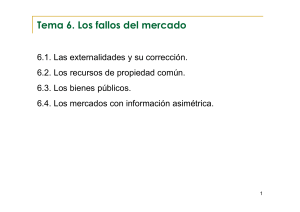 Tema 6: Los fallos del mercado - Externalidades y m&aacute;s