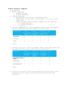 Product Portfolio Template: Guide for Development