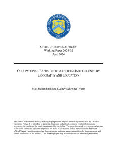 Occupational AI Exposure: Geography & Education Research
