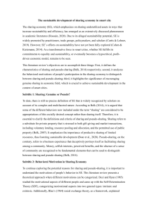 Sustainable Development of Sharing Economy in Smart City