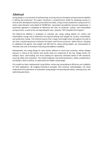 Casing Design Model for Vertical Wells: API Standards & Safety