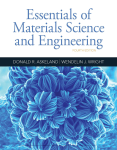Essentials of Materials Science and Engineering Textbook