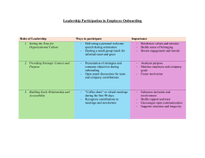 Leadership in Employee Onboarding