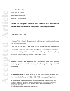 SimRAD: R package for predicting RADseq and GBS loci number