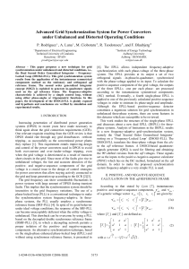 Advanced Grid Synchronization for Power Converters under Unbalanced Conditions
