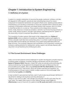 Introduction to System Engineering Textbook