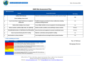 GMX Risk Assessment Plan for Drone Operations
