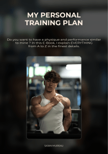 Personal Training Plan: Weightlifting & Calisthenics Guide