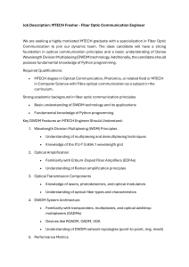 MTECH Fiber Optic Communication Engineer Job Description