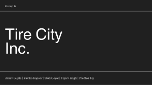 Tire City Inc. Financial Analysis Case Study