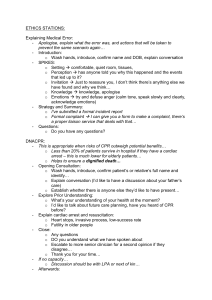 Medical Ethics Stations Guide: Error, DNACPR, Capacity Assessment
