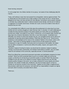 Addressing Animal Abuse: A Call for Community Action