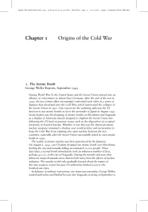 Origins of the Cold War: Atomic Bomb & Containment