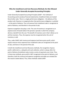 Why Installment & Cost-Recovery Methods Violate GAAP