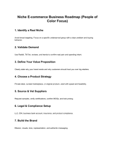 Niche E-commerce Roadmap for People of Color