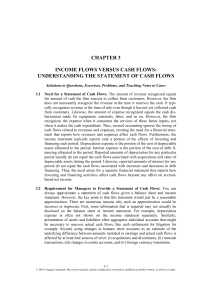 Chapter 3: Income Flows vs Cash Flows