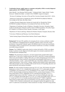Combination Therapy for Angina: COMBINE Angina Study Results