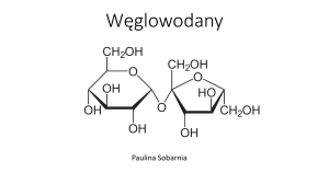 Węglowodany - Chemia Organiczna