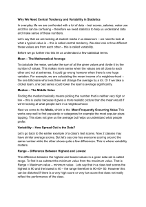 Why Central Tendency and Variability Matter in Statistics