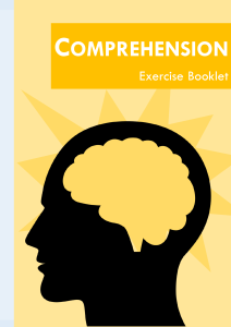 Comprehension Exercise Booklet with Reading Passages and Questions