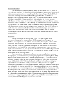 Cultural Perceptions of Luck & Trauma-Informed Care Case Study