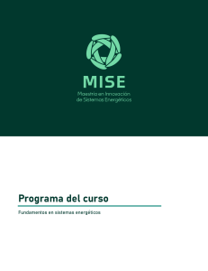 Programa del curso: Fundamentos en sistemas energ&eacute;ticos